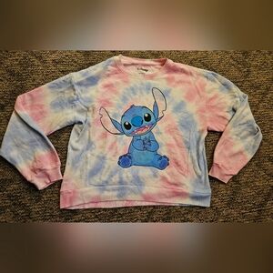 Disney Stitch Tie Dye Crew Neck Sweatshirt Sweater - Women Size XXL 19